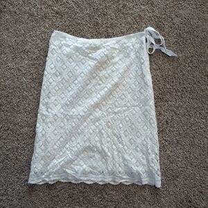 Max Studio Lace White Skirt